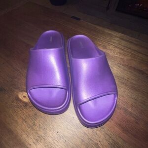 Firever 21 Purple Slide Sandals